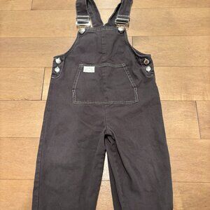 Claude & Co unisex grey cotton overalls dungarees romper age 1 - 2